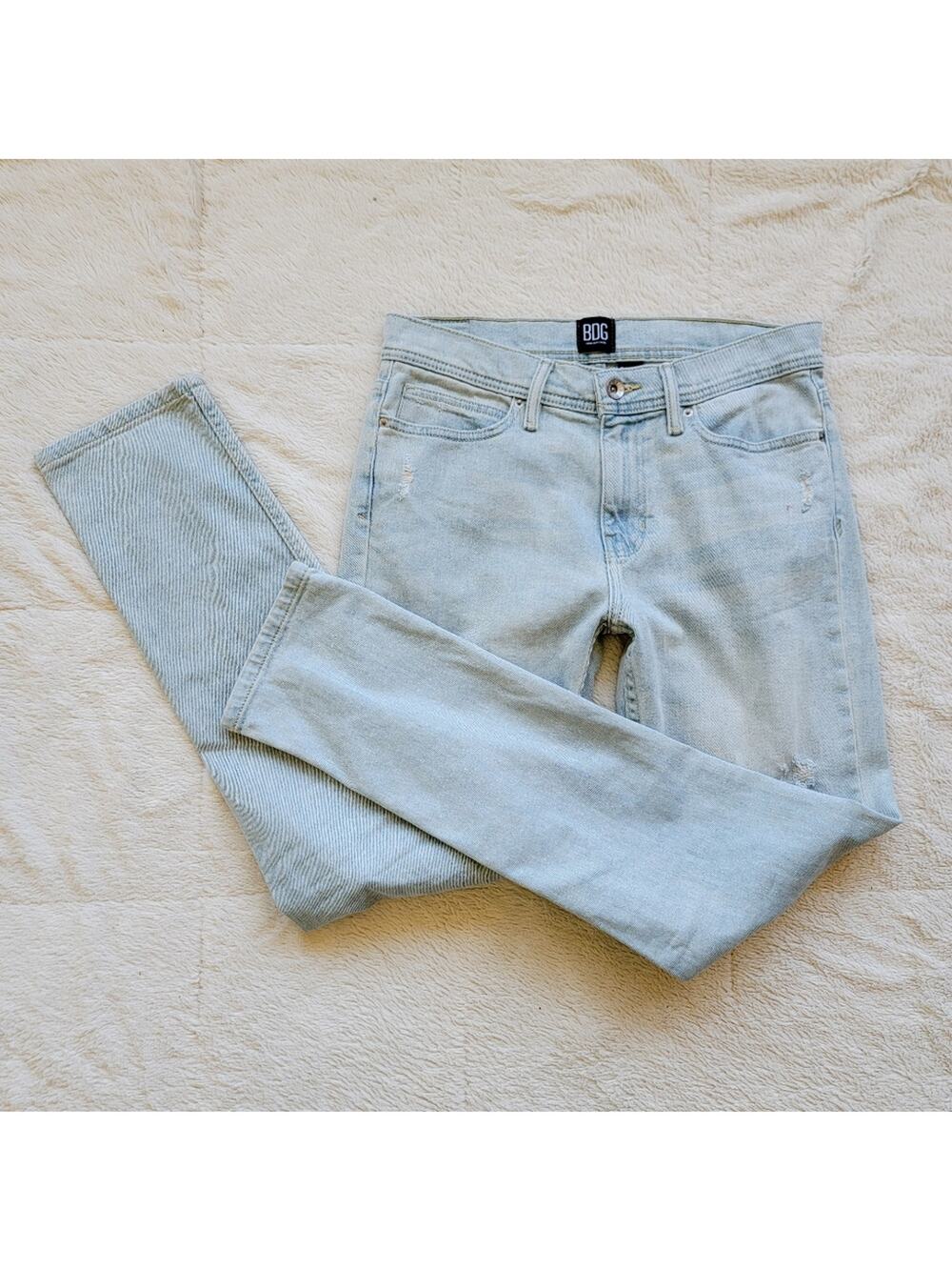 BDG Mens 30x32 Distressed Skinny Stretch Jeans